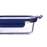 Récipient en verre borosilicaté hermétique pour aliments pour bébés avec couvercle de verrouillage sans BPA pour les aliments Mini récipient de stockage des aliments en verre résistant au four