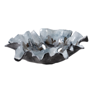 Ciotola decorativa in alluminio con volantini per tavolino da caffè e piano cucina, centrotavola decorativo - Product Image 4