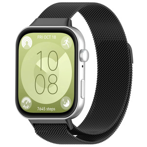 Bracelet magnétique milanais pour <span class=keywords><strong>Huawei</strong></span> <span class=keywords><strong>Watch</strong></span> Fit 3, bracelet en acier inoxydable, remplaçable, respirant, bracelet de montre en métal - Product Image 3
