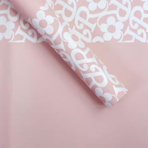 Emballage de bouquet de fleurs en papier synthétique personnalisable, imprimé coréen, enduit de PE, imperméable, pour la fête des mères, 56x56cm - Product Image 6