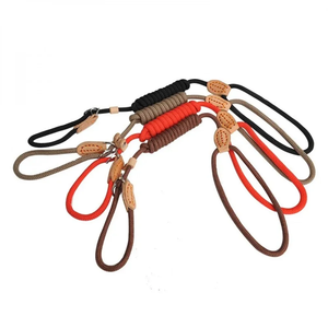 Tali Kekang Anjing Baru, Tali Kekang Model Slip Rope, Tali Kekang Tugas Berat dari Tali Kepang, Tali Kekang dengan Loop yang Dapat Disesuaikan, Tali Kekang Tugas Berat dari Tali Kepang untuk Latihan Anjing - Product Image 2