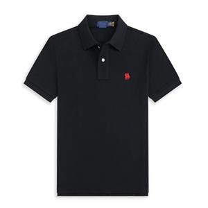 Polo Estiva da Uomo RL a Maniche Corte <span class=keywords><strong>con</strong></span> Piccolo Logo Ricamato a Cavallo, Asciugatura Rapida, Abbigliamento Casual Semplice ed Elegante - Product Image 1