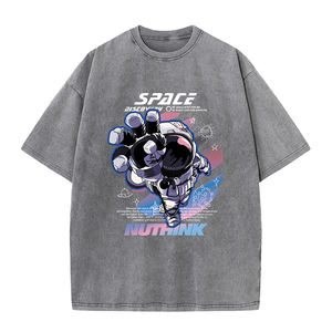 Hochwertiges Oversized T-Shirt aus 100% Baumwolle, Schwerer Streetwear-Stoff, Gewaschen, Individuell mit DTG-Druck für Herren, Unisex - Product Image 5