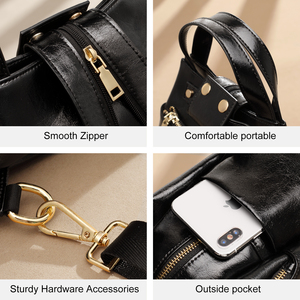 All'ingrosso borsa da <span class=keywords><strong>donna</strong></span> di design marrone nero in pelle di poliestere di grande capacità zaino da <span class=keywords><strong>donna</strong></span> - Product Image 5