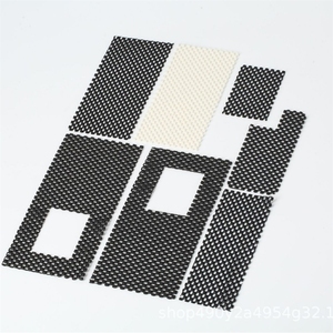 Tapis antidérapant en PVC, protection d'écran de téléphone, tapis antidérapant, 8x16 cm, noir et blanc cassé - Product Image 2