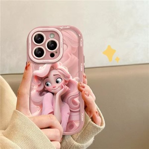 Custodia Protettiva Antiurto Creativa con Design di Lusso a <span class=keywords><strong>Capelli</strong></span> Ricci per iPhone 17 15 16 Pro Max 14 13 12 - Product Image 4