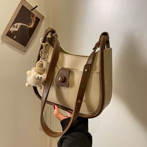 Sac à bandoulière tendance fait main <span class=keywords><strong>pour</strong></span> <span class=keywords><strong>femme</strong></span>, en matériau DIY, couleur unie, style sous le bras - Product Image 4