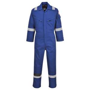 PORTWEST - FR28RBRXXL Combinaison antistatique résistante à la flamme, poids léger 280g, bleu royal, VÊTEMENTS DE TRAVAIL RÉSISTANTS À LA FLAMME - Product Image 1