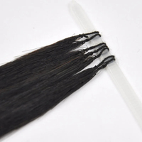 Extensions de cheveux en plumes de qualité supérieure, 100% cheveux humains véritables, une seule mèche, une seule ligne de plumes, best-seller