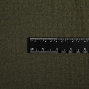 100% オーガニックコットンクリンクルリンクルガーゼクレープ無地コーミング糸モスリン生地織り軽量通気性 - Product Image 3