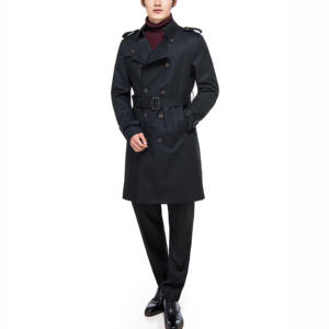 Manteau long en cachemire pour homme, <span class=keywords><strong>trench</strong></span>-coat, grande taille, haute qualité, nouveau design - Product Image 2