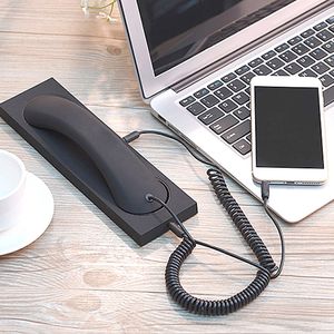 Combiné récepteur rétro universel 3.5mm: compatible avec smartphone et ligne <span class=keywords><strong>fixe</strong></span> - Product Image 4
