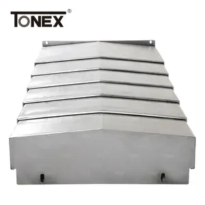 CNC Machine Protective Flat Dust Telescopic Steel Bellow Covers With Good Quality