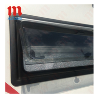 Fenêtre de caravane 1000x500mm à prix d'usine, double couche en verre acrylique, avec moustiquaire et rideau pour camping-car