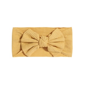 Accessori per Capelli con Grande Fiocco per Bambine, Fasce Elastiche in Cotone a Coste, Cerchietti per Bambini, Fiocco Top Kont, Fasce per Capelli per Neonati - Product Image 3