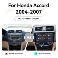 Autoestéreo Android 13 con GPS para Auto, Reproductor de CD para Honda Accord 2004-2007, Carplay, Navegación, Unidad Principal, Reproductor Multimedia, Grabadora de Cinta