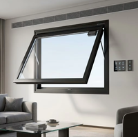 Ventana de Vidrio Azul Reflectante Unidireccional BOCHARM con Aislamiento Térmico y Marco de Aluminio para Sede Corporativa