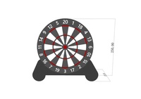 Jeu de fléchettes gonflable amusant, jeu de tir sur cible / jeu de fléchettes de football gonflable avec matériau Oxford et bon prix