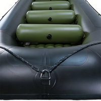 Bateau de pêche gonflable pliable en PVC épaissi pour 1 personne, stable et durable, pour la dérive, le rafting en rivière, les sports de plein air, fabrication OEM CE
