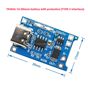 Módulo de Carga USB Tipo-C TOPCUS TP4056 1A 2 en 1 con Placa de Protección para Cargador de Batería de Litio 18650 - Product Image 2