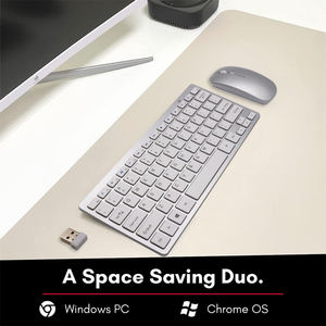 Slient Ergonomic Slim 2.4G <b>USB</b> Cordless <b>Mouse</b> Keyboard Combo Wireless Computer Keyboard and <b>Mouse</b> Combos for Windows Laptop Imac - Product Image 5