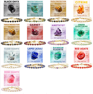 Bracelet Facetté <span class=keywords><strong>Perles</strong></span> Cristal Naturel Pierre de Guérison Chakra Double Couche Énergie Spirituelle Bijoux Yoga - Product Image 2
