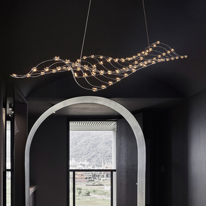 Luminaire dans le hall <span class=keywords><strong>de</strong></span> l'hôtel lustre d'art <span class=keywords><strong>de</strong></span> luxe table <span class=keywords><strong>de</strong></span> sable hall réception zone <span class=keywords><strong>de</strong></span> contact VIP personnalité créative boule ronde lumières personnalisées - Product Image 3