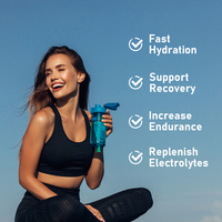Petit MOQ – Boisson Électrolytique Hydratante – Supplément en Poudre de Potassium et de Magnésium – Sachets de Poudre Électrolytique pour l'Hydratation