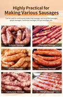 Ligne de production industrielle de machines à saucisses, machine à farcir et à remplir sous vide pour saucisses