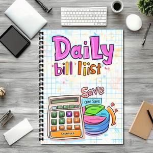 Carnets spirales personnalisables en gros, format A5/B5, impression CMJN, suivi de factures, finances professionnelles, cadeaux de fin d'année - Product Image 3