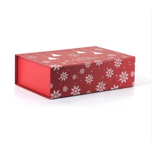 Christmas packaging gift box luxury <b>red</b> <b>paper</b> gift box, customizable according to needs - Product Image 5