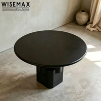 Meubles WISEMAX, style Wabi-sabi, meubles de maison vintage haut de gamme, table à manger ronde en bois, table de restaurant pour appartement, villa