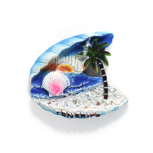 Imanes de nevera de resina 3D personalizados, imanes de nevera de playa soleada personalizados, regalos de recuerdo para turistas - Product Image 4