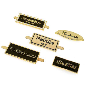 TANAI venta al por mayor bolso Hardware grabado nombre Etiqueta de Metal diseño personalizado Metal marca Logo placa etiqueta para ropa - Product Image 6