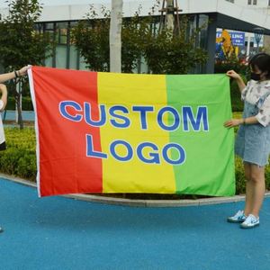 All Color Wholesale 150D Polyester Flying Customized Logo Printing 3*5ft Custom <b>Flags</b> - Product Image 4