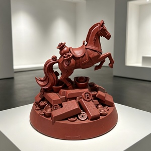 Figurines de chevaux imprimées en 3D et modules d'impression STL/OBJ SLA personnalisés, usinage CNC en acier inoxydable pour artisanat sur mesure - Product Image 2