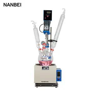 glue mixing chemical reactions thermostat lab scale single layer glass reactor