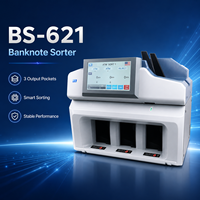 Machine de tri et de détection de devises de qualité bancaire BS-621 avec détection UV/MG/IR certifiée CE 800-1000 billets/min pour les banques
