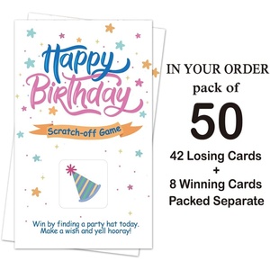 Cartes <span class=keywords><strong>à</strong></span> gratter pour fête d'<span class=keywords><strong>anniversaire</strong></span> adulte, jeu de fête, tirage au sort spécial, billets de loterie, fournitures de fête d'<span class=keywords><strong>anniversaire</strong></span> - Product Image 4