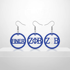 Boucles d'oreilles en <span class=keywords><strong>bois</strong></span> rose et vert, découpées <span class=keywords><strong>au</strong></span> laser, design créatif et simple, pour la vie de sororité, pour femme élégante, vente en gros - Product Image 6