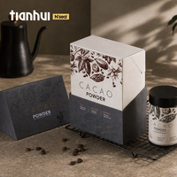 Boîte métallique scellée Tianhui, directement de l'usine, avec couvercle à vis – Contenant de stockage pour poudre de cacao et grains de café