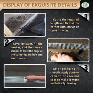 Vente chaude Accessoire pour plâtre 45 degrés Angle galvanisé pour plafond Mur Plâtrage Stuc Design moderne Construction - Product Image 4