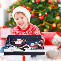Calendrier de l'Avent de Noël 24 Jours : Coffrets Cadeaux pour Enfants et Adultes, en Carton Vierge avec Revêtement UV et Doublure en Éponge Recyclée