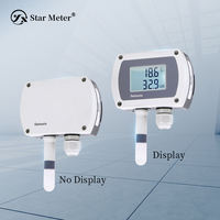 CWS19 Xingyi ABS IP65 Track Installation Patent Design LCD Display Wall-mounted Temperature Humidity Transmitter/Sensor MODBUS