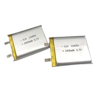 Batterie polymère lithium-ion Lipo 2400mAh 3.7V rechargeable, cellule en pochette avec cathode LiNiMnCoO2, température de fonctionnement -15~60°C