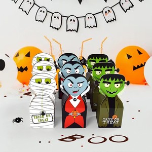 Boîte à bonbons géante créative pour Halloween, design momie, vampire, Hulk, boîte d'emballage en papier colorée pour fête d'Halloween, cadeau pour enfants - Product Image 3