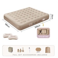 Matelas de Camping Gonflable Direct Usine Économique, Lit d'Air Pliable Imperméable pour Extérieur avec Pompe Intégrée