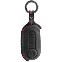 Housse de clé de voiture gaufrée pour Fiat 500 Bravo Daily, commerce de gros, livraison directe