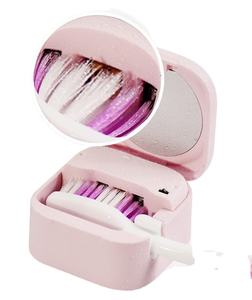 فرش أسنان مناسبة لجميع مستلزمات الأسنان, فرش أسنان محمولة وصغيرة الحجم قابلة لإعادة الشحن يدويًا والكهربائي ، مع حامل لفرشاة الأسنان أثناء السفر - Product Image 3