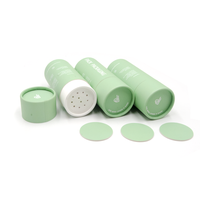 Tube en carton alimentaire personnalisé avec couvercle tamis, récipient écologique pour poudre, épices, sel, cacao, assaisonnements
